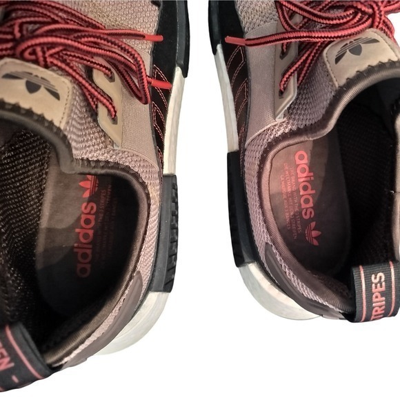 Adidas NMD R1 Adventure Men's Running Shoes Sneaker Tan Red Size 10 - Picture 10 of 12